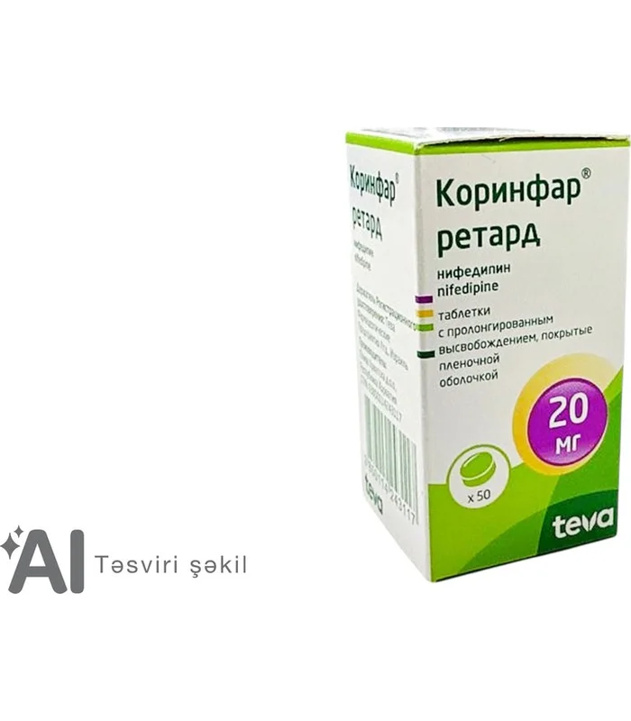 Korinfar retard 20 mq N50 tablet Korinfar retard 20 mq N50 tablet