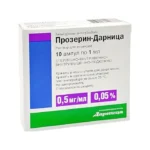 Prozerin 0,05 % 1 ml N10 inyeksiya Darnitsa
