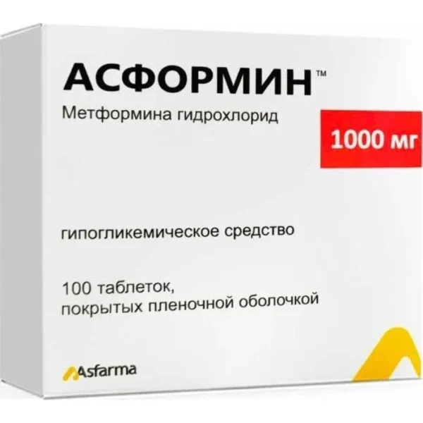 Asformin 1000 mq N100 tablet
