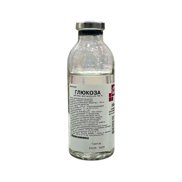 Qlukoza 10 % 200 ml infuziya Biosintez