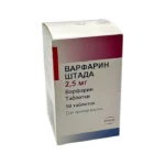VARFARIN 2,5 MG 50 TB.