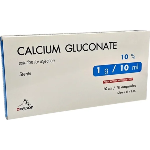 Kalsium qlukonat 10 % 10 ml N10 inyeksiya Nelson