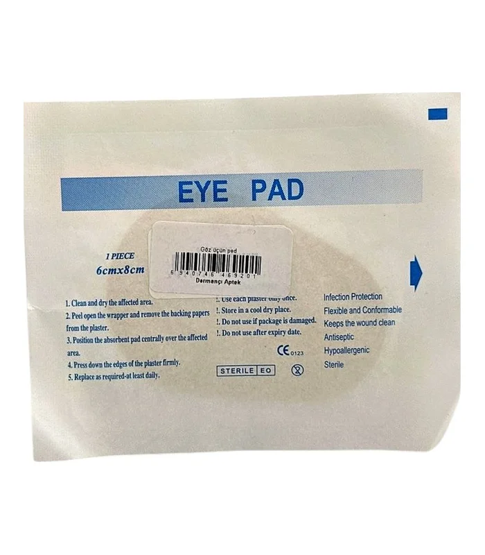 Göz üçün ped 6 sm x 8 sm