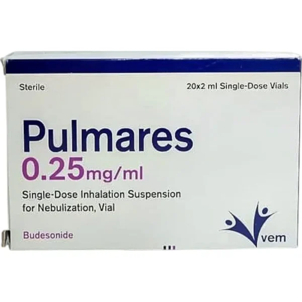 Pulmares 0,25 mq 2 ml N20 inhalyasiya
