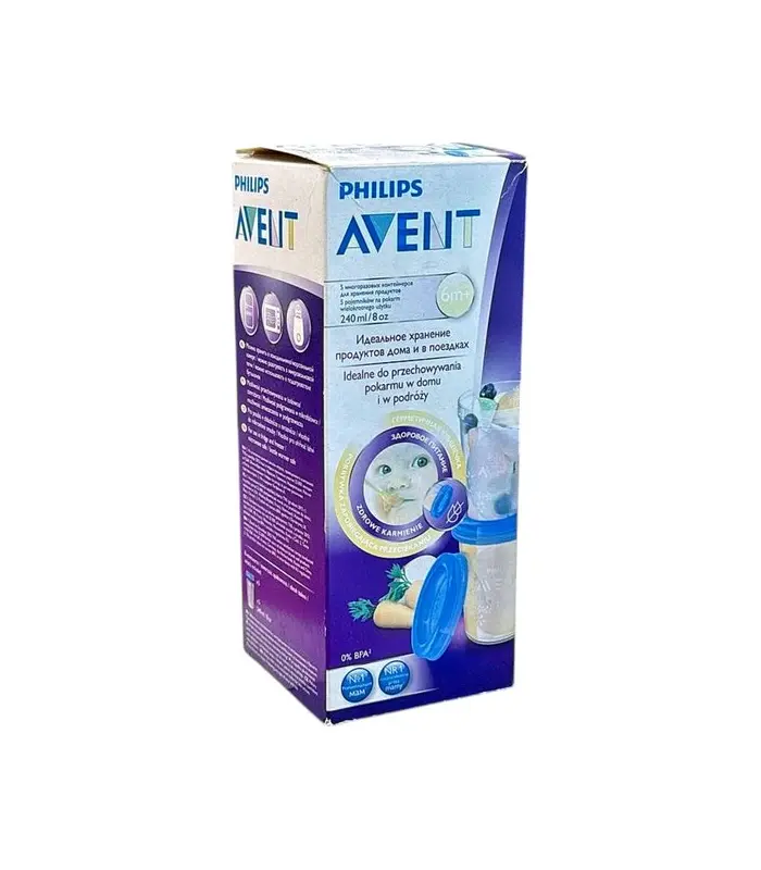 Avent qida saxlama qabı 6 ay+ SCF 639/05 240 ml N5