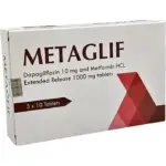 METAGLIF (10 + 1000 MG) № 30 (TABLETKI) (GLIESSE PHARMACEUTICALS PVT LTD) (INDIYA)