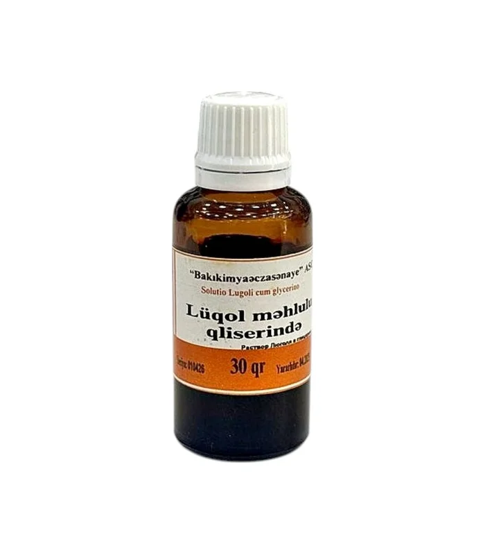 Luqol qliserinlə 30 ml məhlul Bakıkimyasənaye Luqol qliserinlə 30 ml məhlul Bakıkimyasənaye