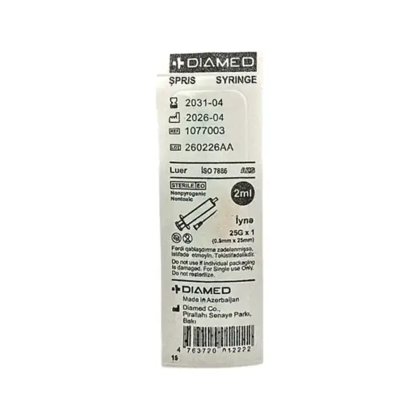 Şpris 2 ml Diamed